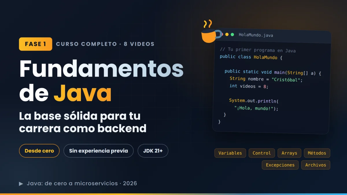 Fundamentos de Java (la base sólida)