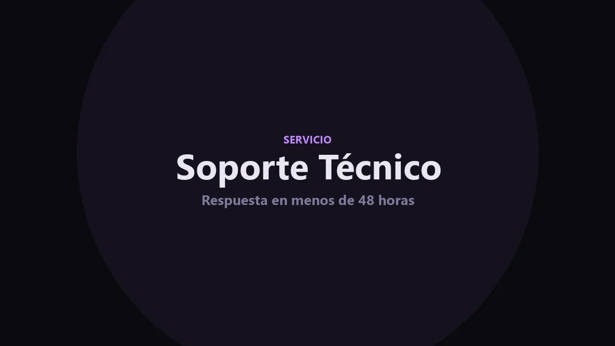 Soporte técnico (1 incidencia)
